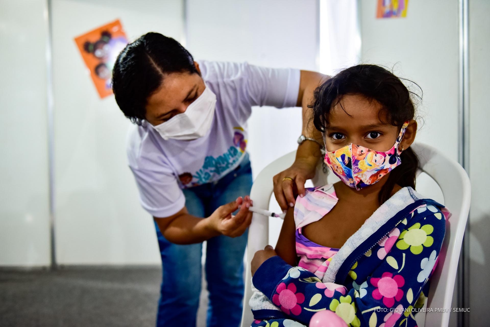 Boa Vista inicia vacinação de crianças de 3 a 5 anos nesta segunda-feira, 18