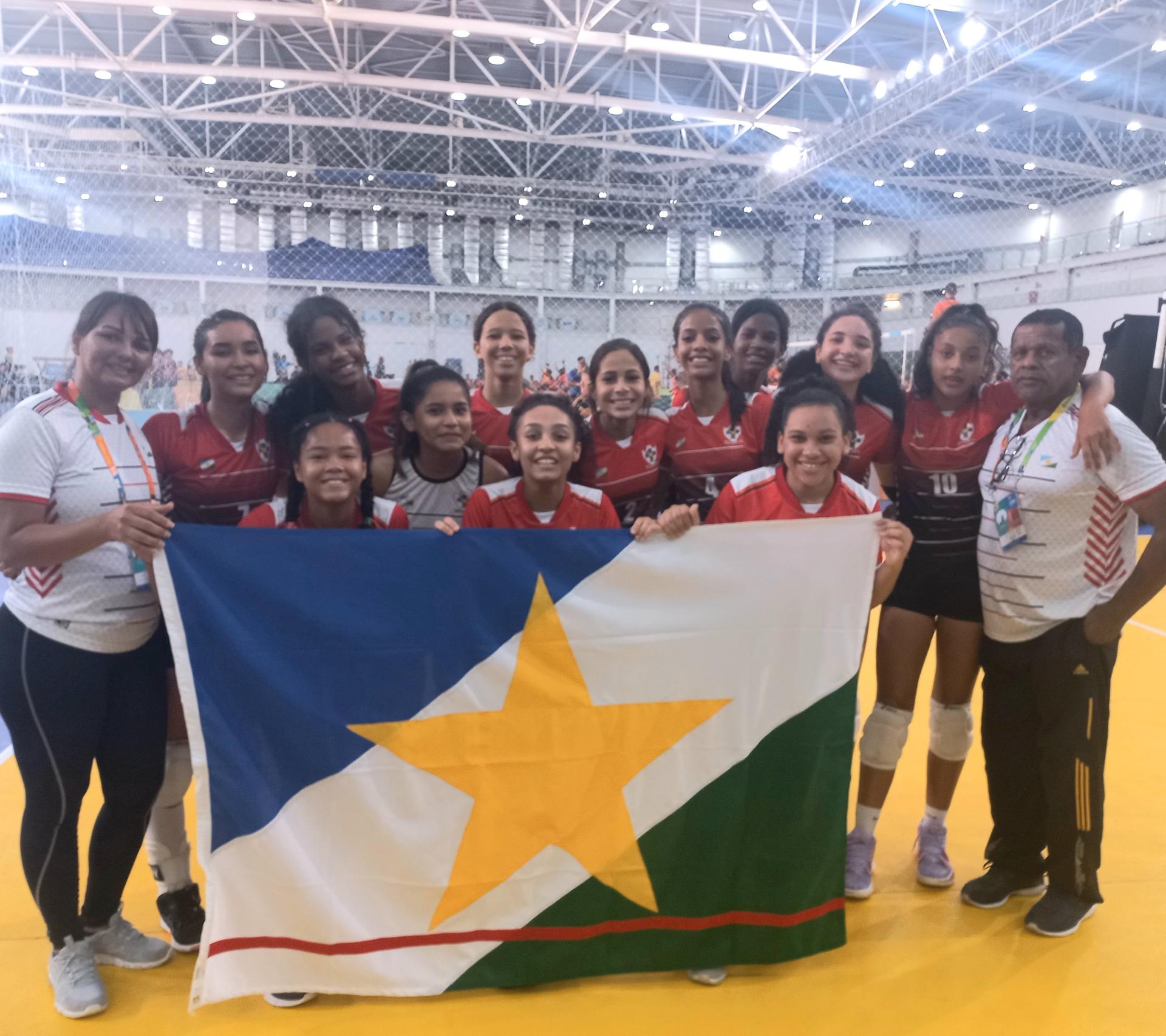 JOGOS DA JUVENTUDE  Equipe de Roraima conquista medalha de prata no vôlei  feminino