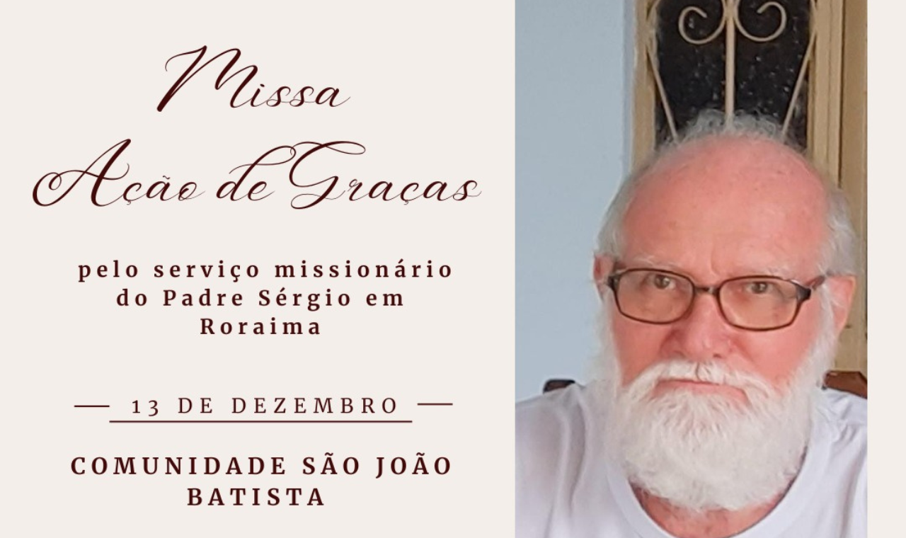 Diocese de Roraima celebra missa em ação de graças ao padre Sérgio Santino