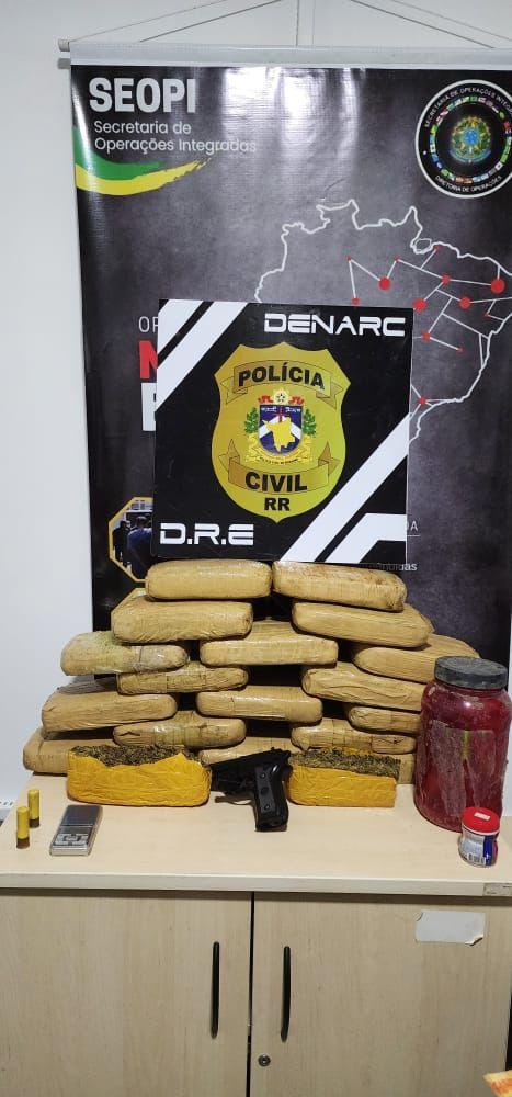 Polícia prende homem com 20 kg de Skank escondidos em mata