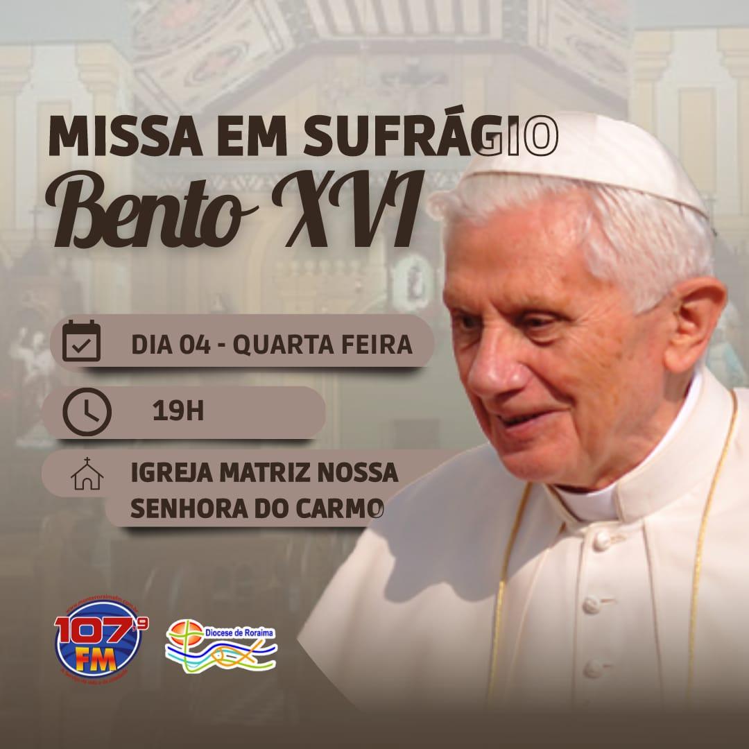 Diocese de Roraima realiza missa em sufrágio ao papa emérito Bento XVI