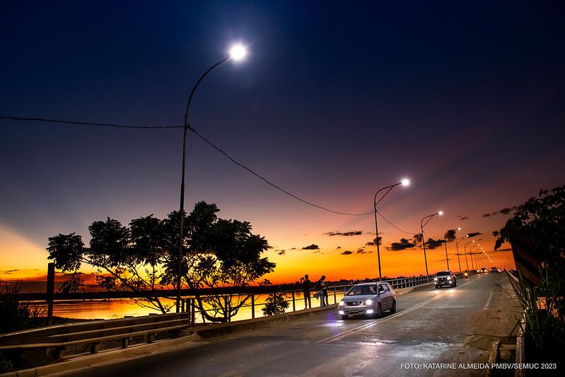 Após furto de fios da rede elétrica, iluminação na ponte dos Macuxi é restabelecida em Boa Vista