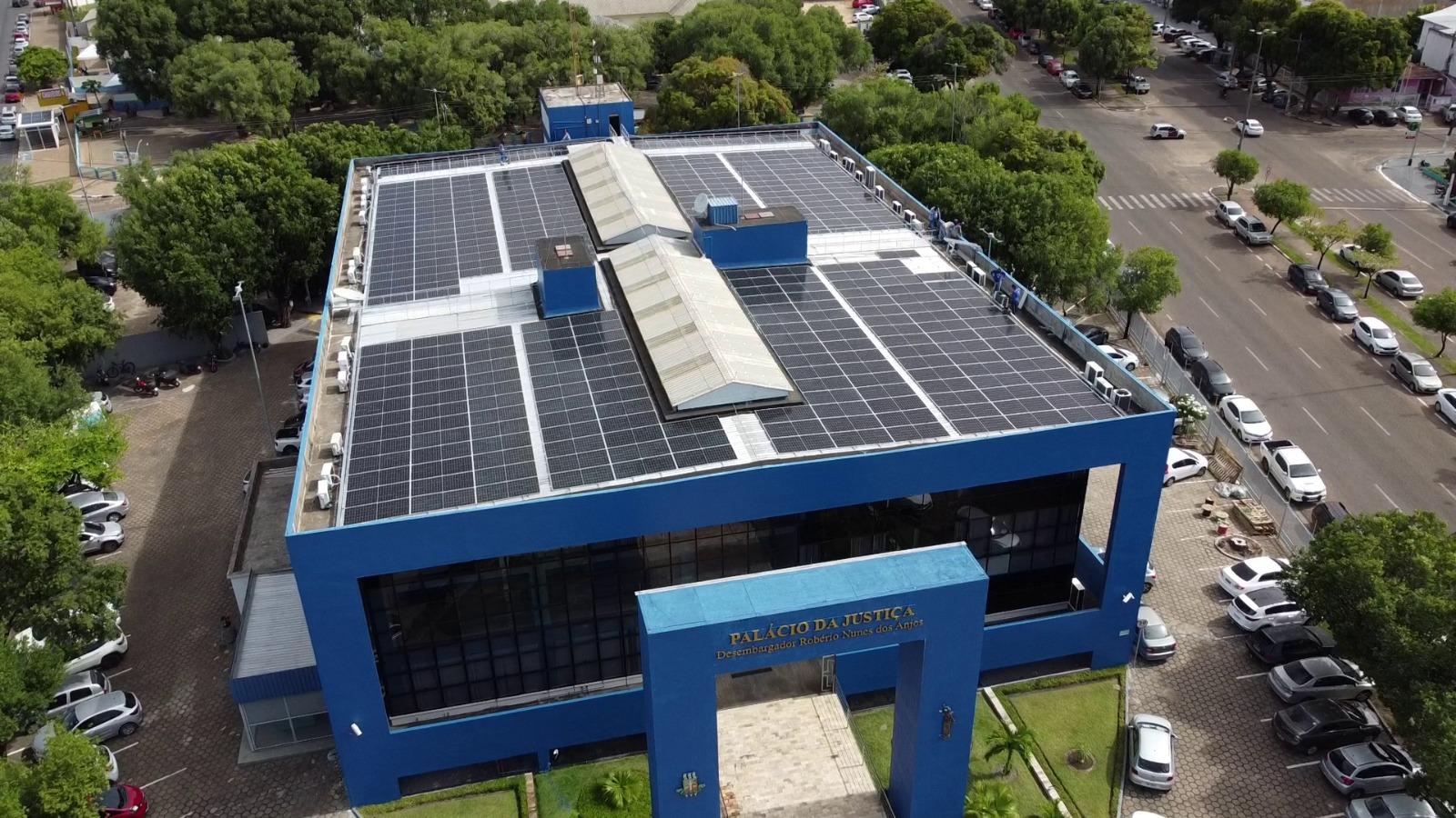 Usina de energia solar é instalada na sede do Tribunal de Justiça de Roraima