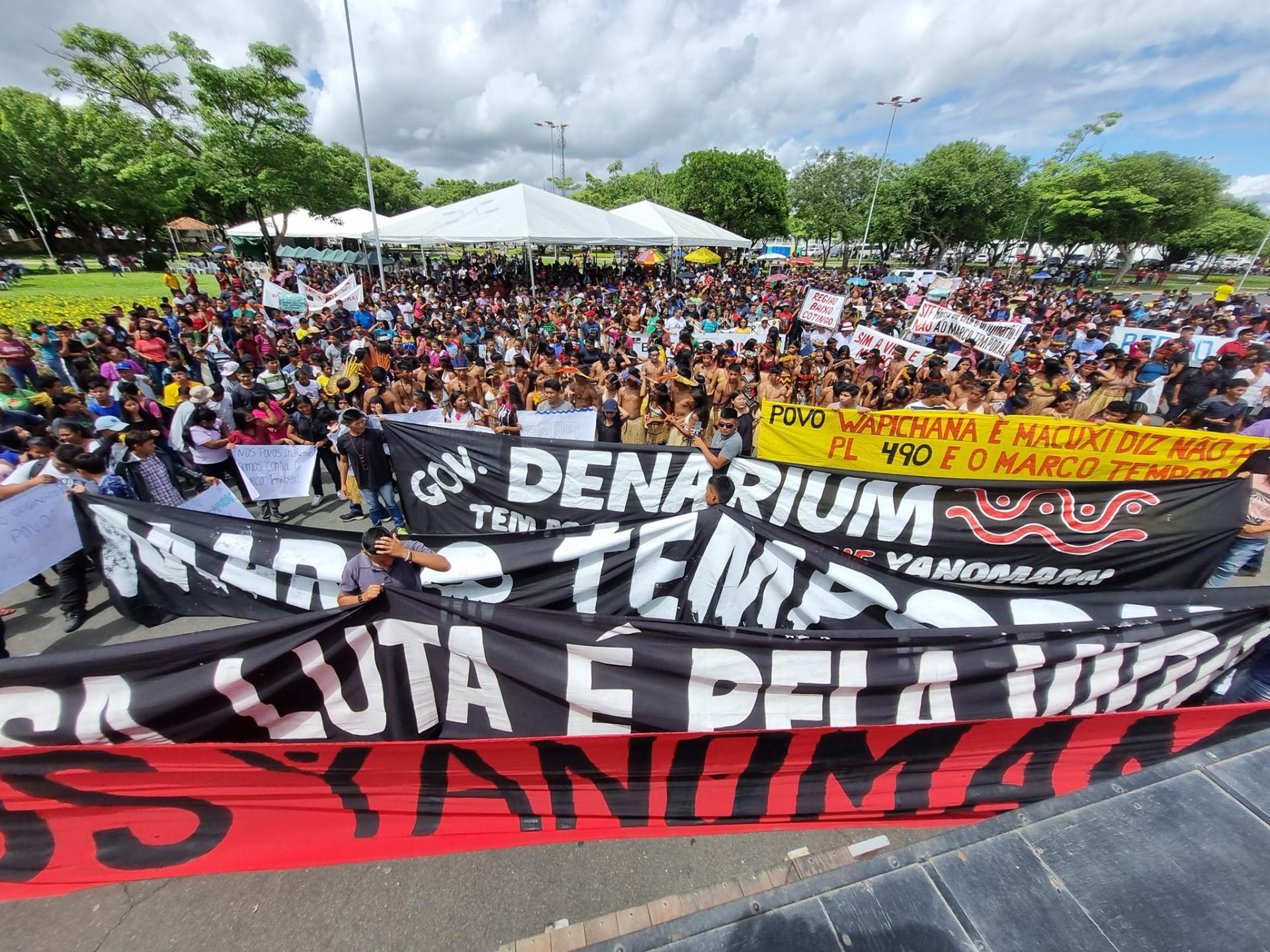 Povos indígenas de Roraima se mobilizam para acompanhar julgamento do marco temporal nessa quarta-feira (30)