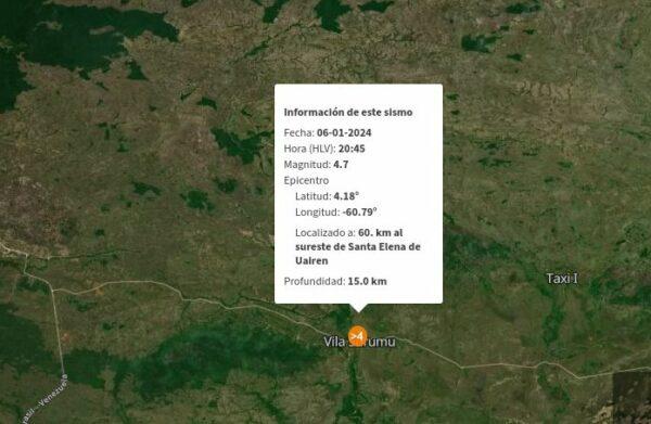 Moradores relatam tremor de terra após terremoto de magnitude 4,7 na Vila Surumu