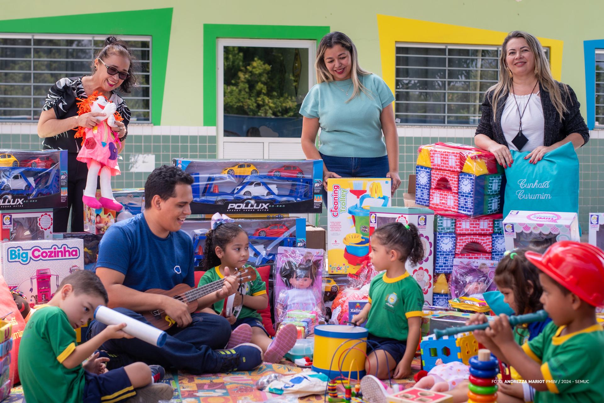 Escolas de Boa Vista recebem mais 5 mil novos brinquedos e jogos pedagógicos