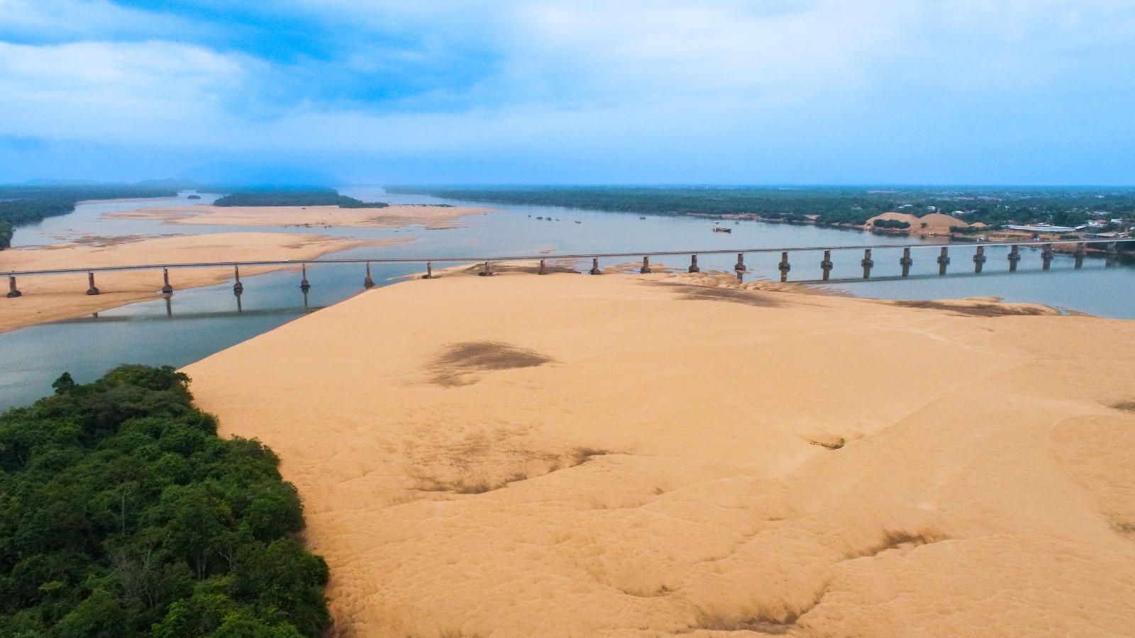 Rio Branco atinge menor nível de água registrado neste ano