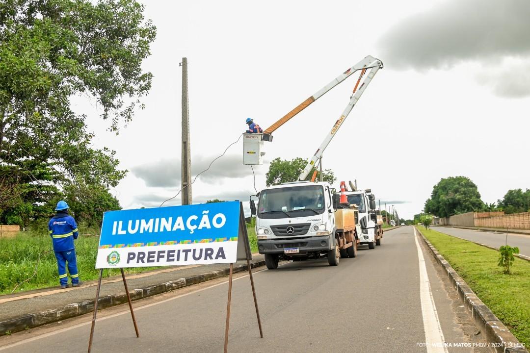 Área no bairro Dr. Airton Rocha é contemplada com novos pontos de iluminação de LED