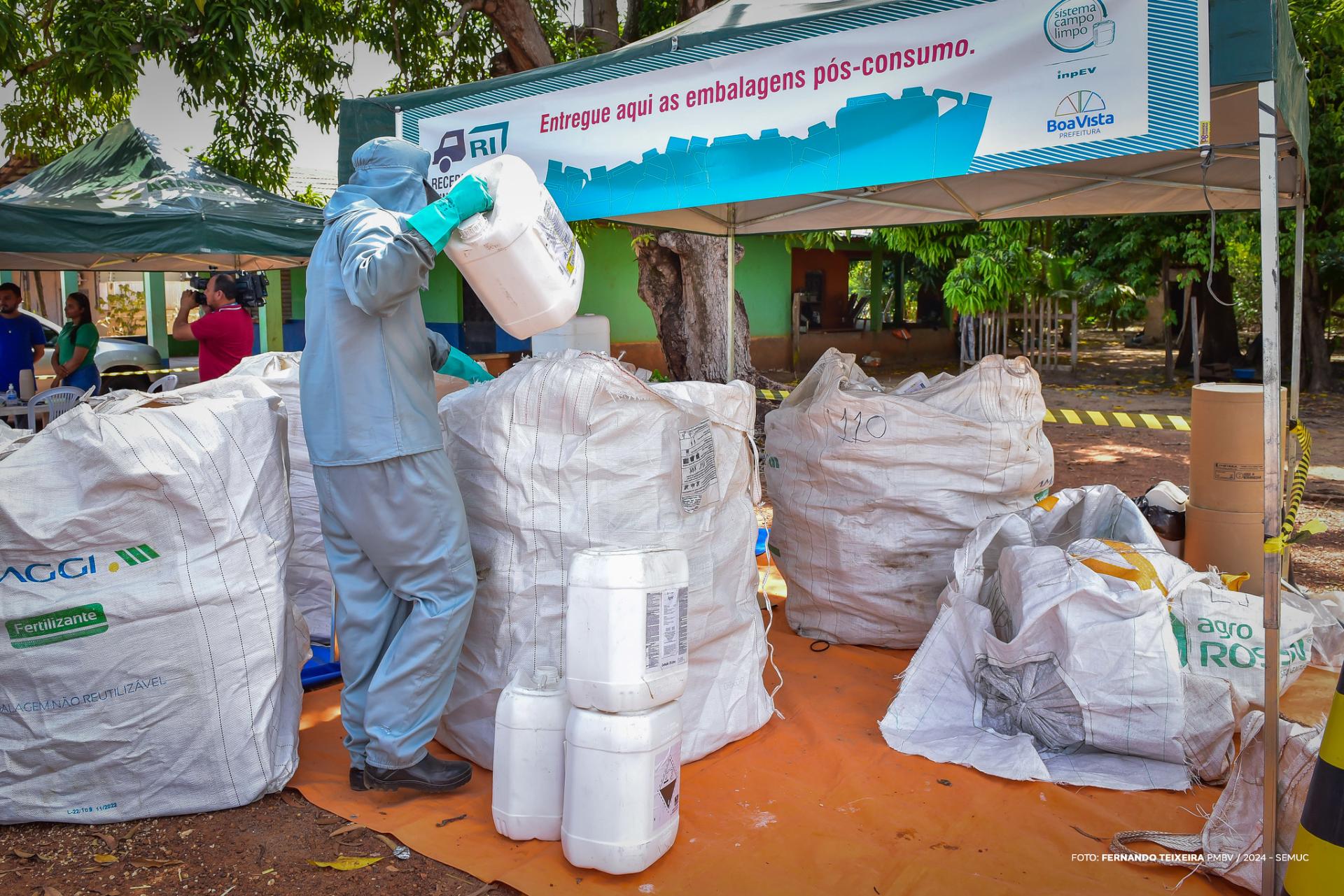 Com foco na preservação ambiental, prefeitura inicia recolhimento de embalagens vazias de agrotóxicos