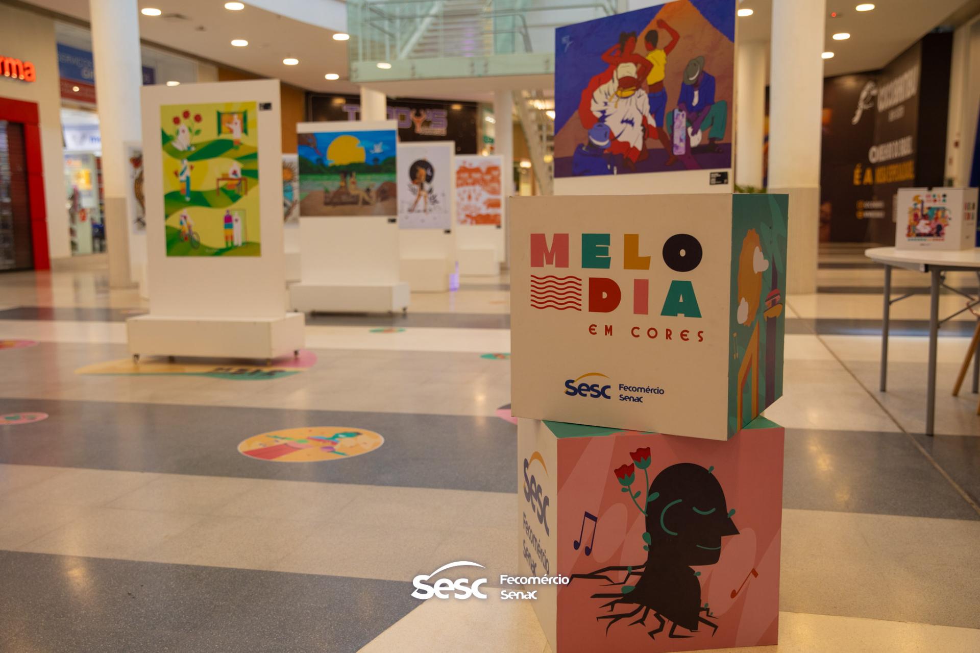 Sesc Roraima promove exposição Melodia em Cores no Pátio Roraima Shopping
