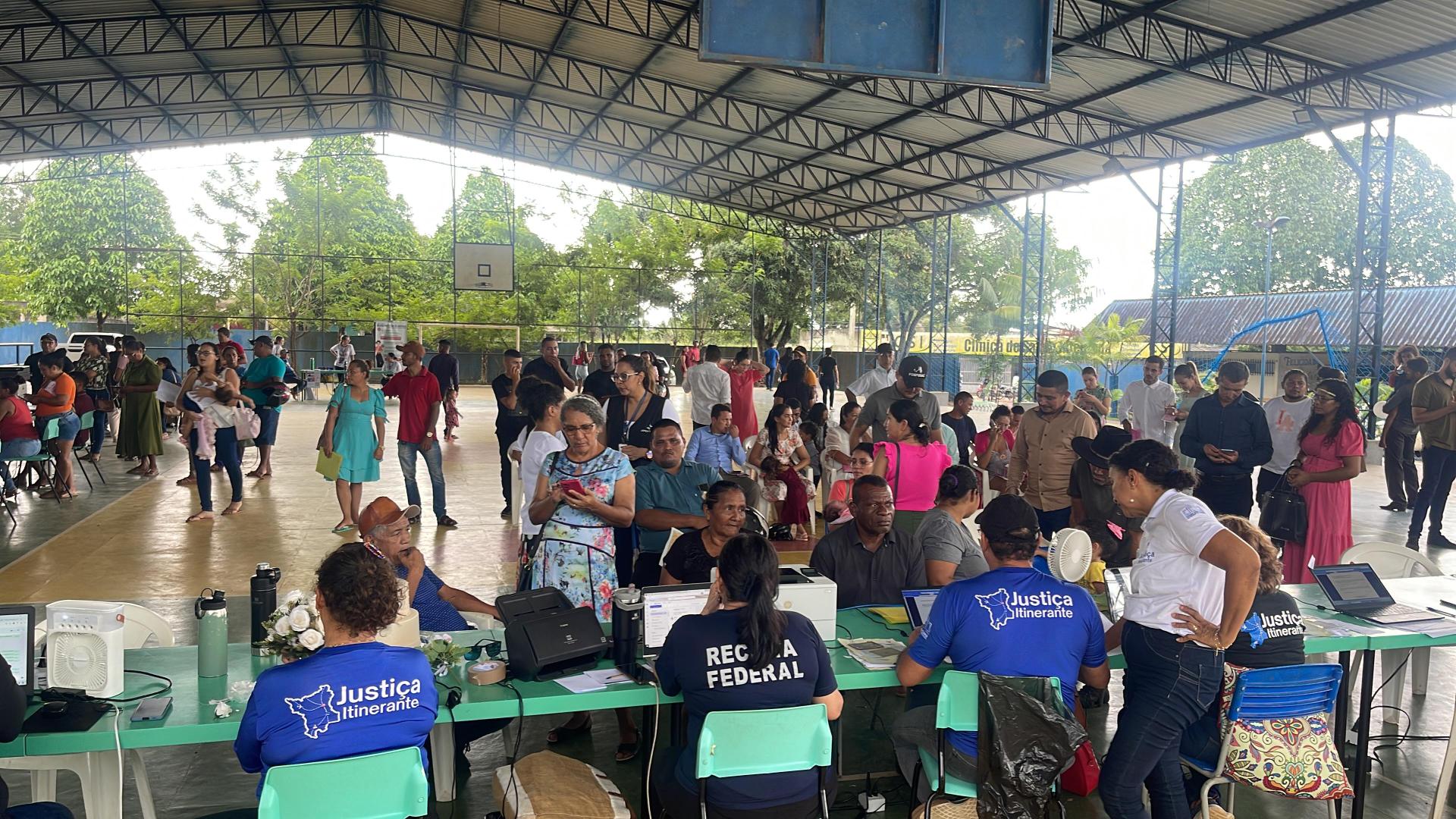 Justiça Itinerante inicia atendimentos em comunidades indígenas de Uiramutã