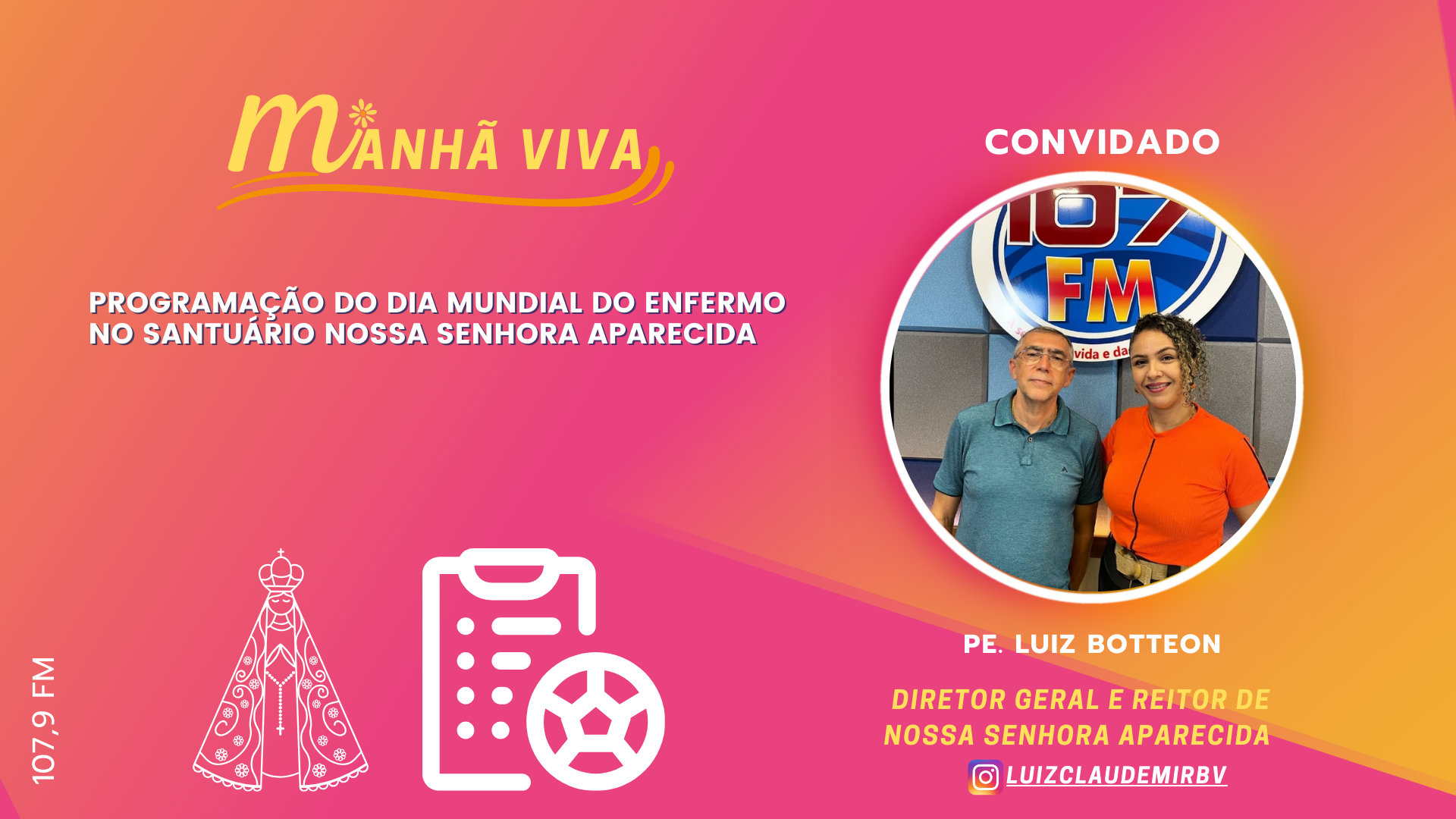 Programação do Dia Mundial do Enfermo no Santuário Nossa Senhora Aparecida