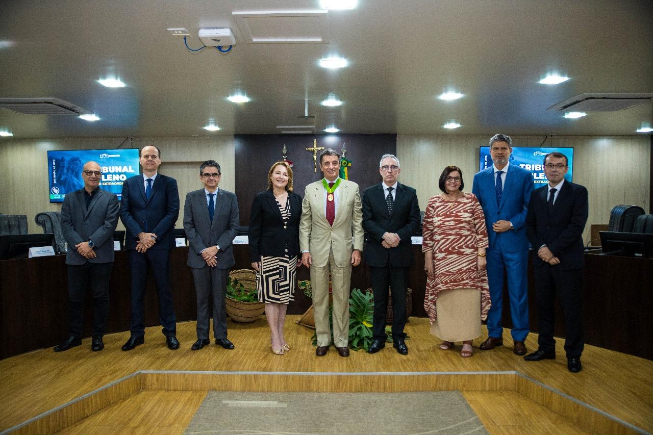 TJRR homenageia Embaixador da Itália Alessandro Cortese