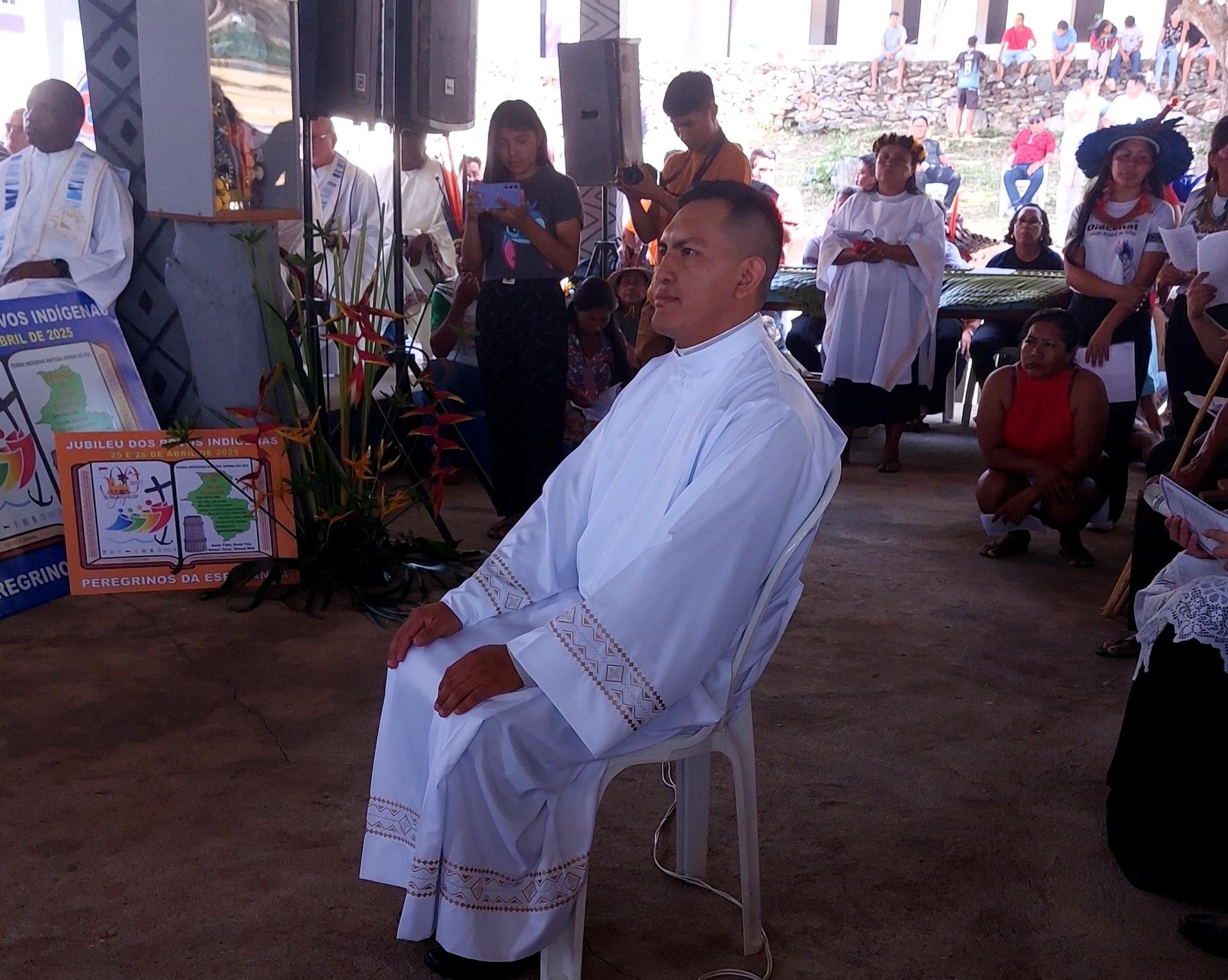Ordenação de jovem indígena marca o segundo dia do Jubileu dos Povos Indígenas em Roraima