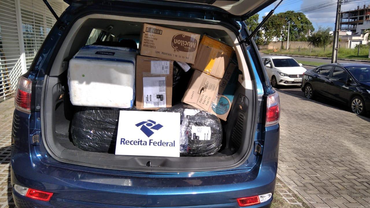 Contrabando em Boa Vista: Receita Federal apreende canetas injetoras de Mounjaro, bebidas e roupas falsificadas