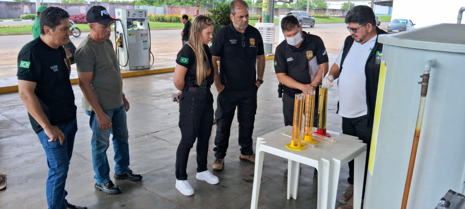 Polícia Civil e ANP reforçam fiscalização em postos de combustíveis na capital