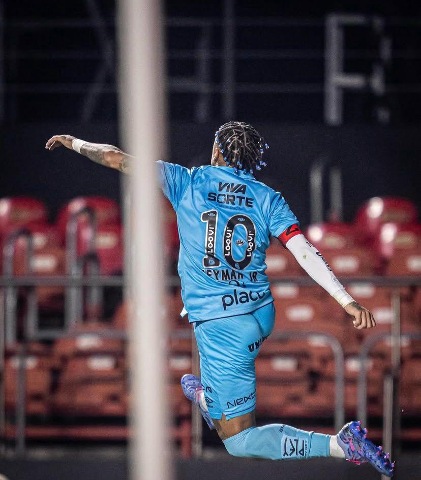 Santos com a camisa azul no Morumbis é igual a show de Neymar