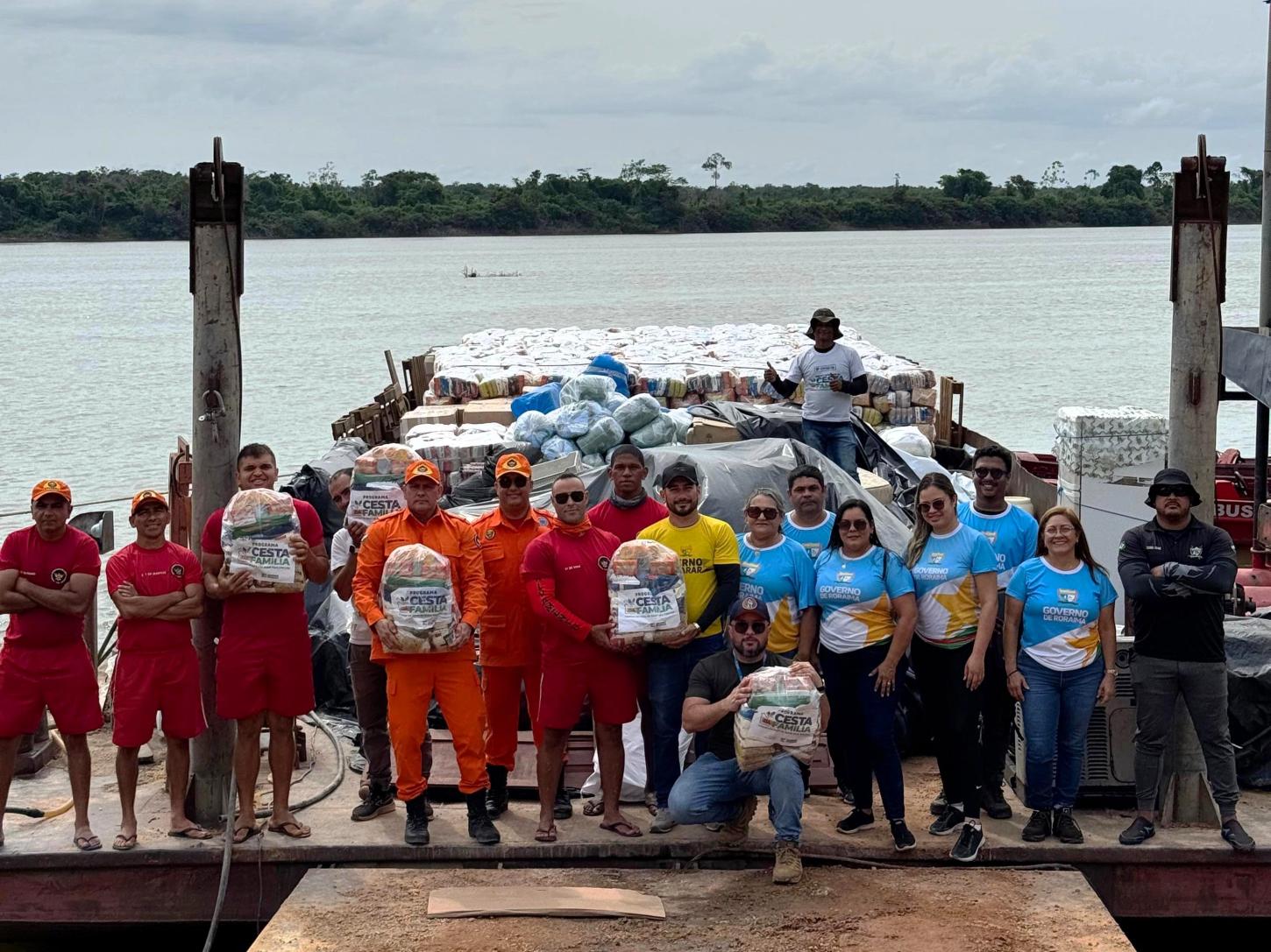 Governo de Roraima envia alimentos e fardamento escolar a comunidades ribeirinhas do Baixo Rio Branco