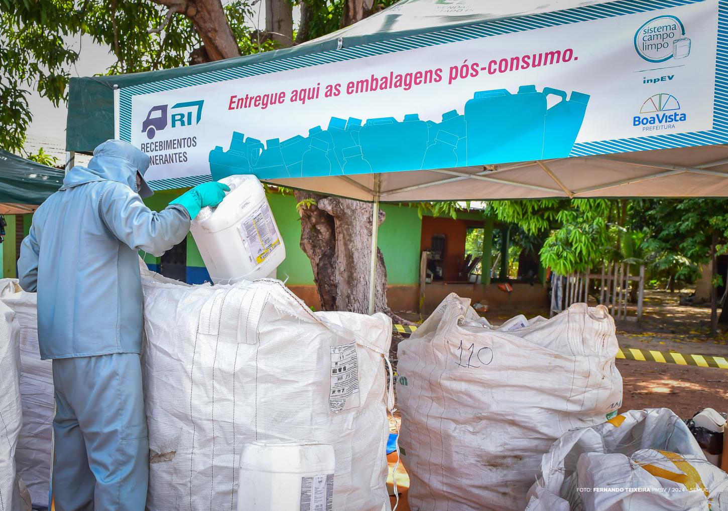 Mutirão de recolhimento de embalagens de agrotóxicos em Boa Vista ocorre até sexta-feira (12)