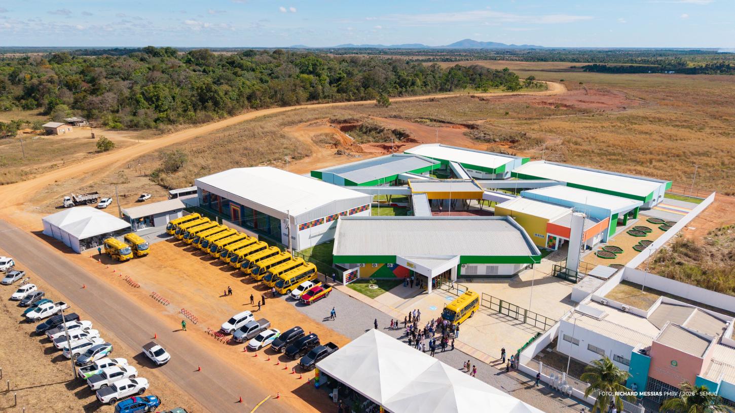 Zona rural de Boa Vista ganha primeira escola municipal de tempo integral