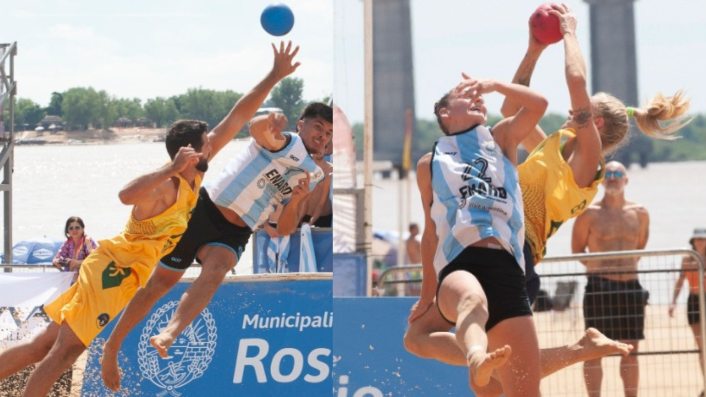 Brasil conquista ouro masculino e prata feminino no Sul-Centro Americano de Beach Handball