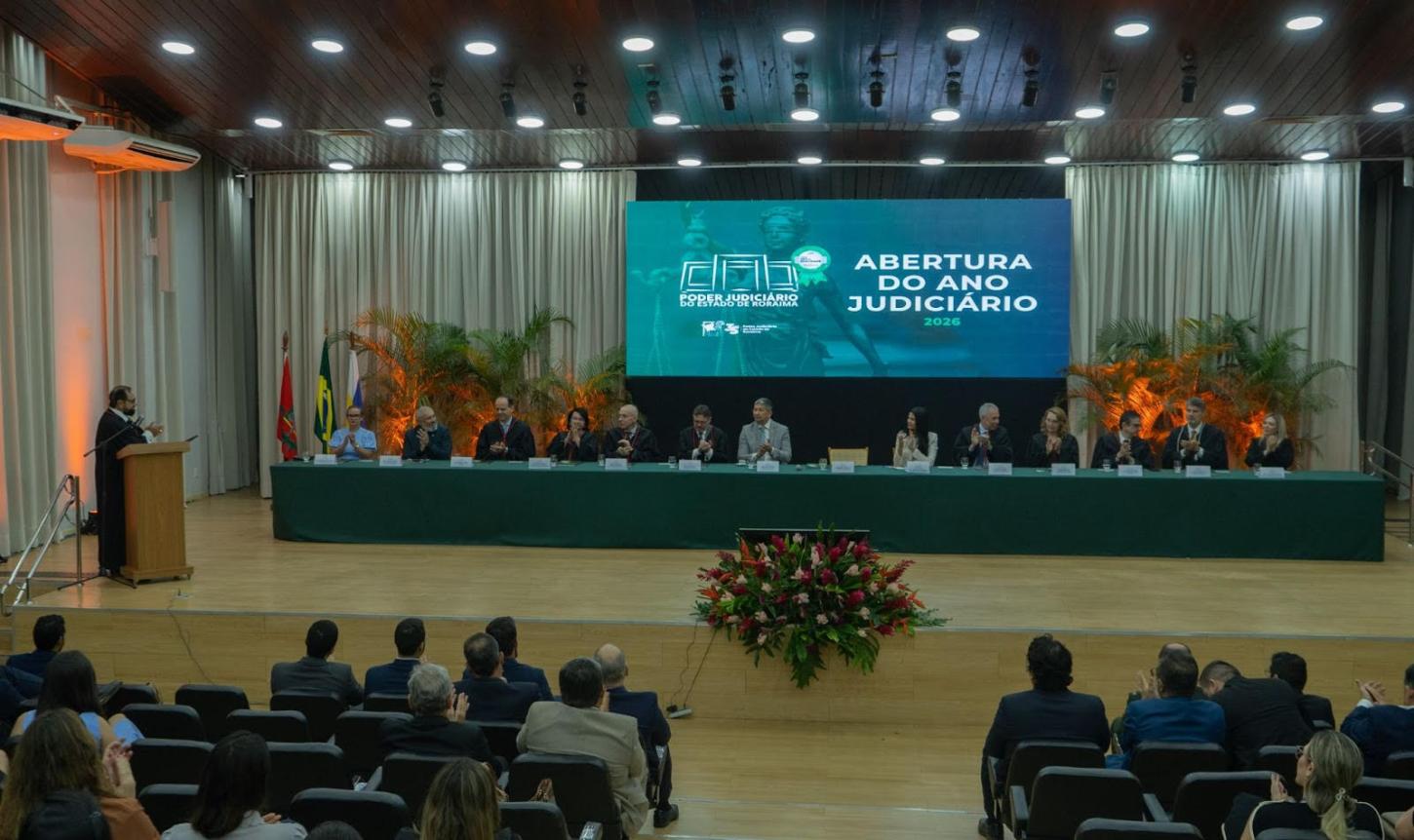 TJRR abre Ano Judiciário de 2026 destacando resultados e metas para o próximo período