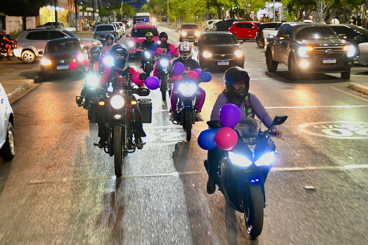 Carreata pelo Dia da Mulher destaca luta por respeito e segurança