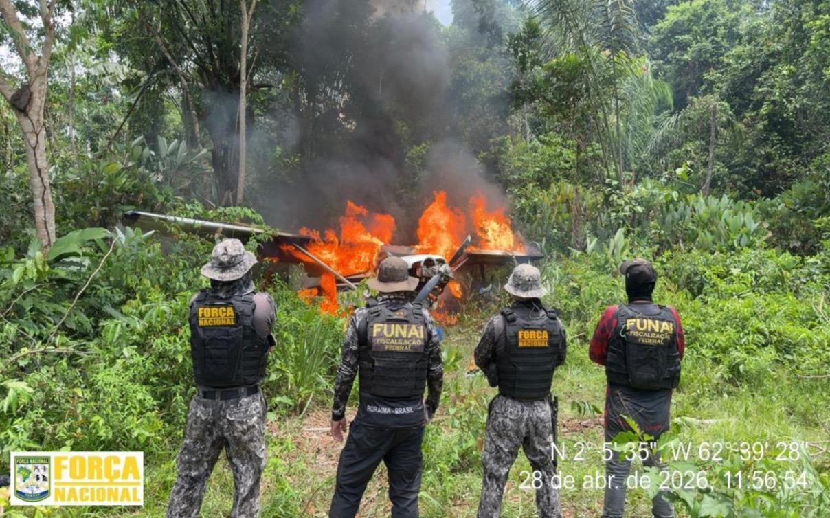 Aeronave de garimpo ilegal é destruída na Terra Indígena Yanomami