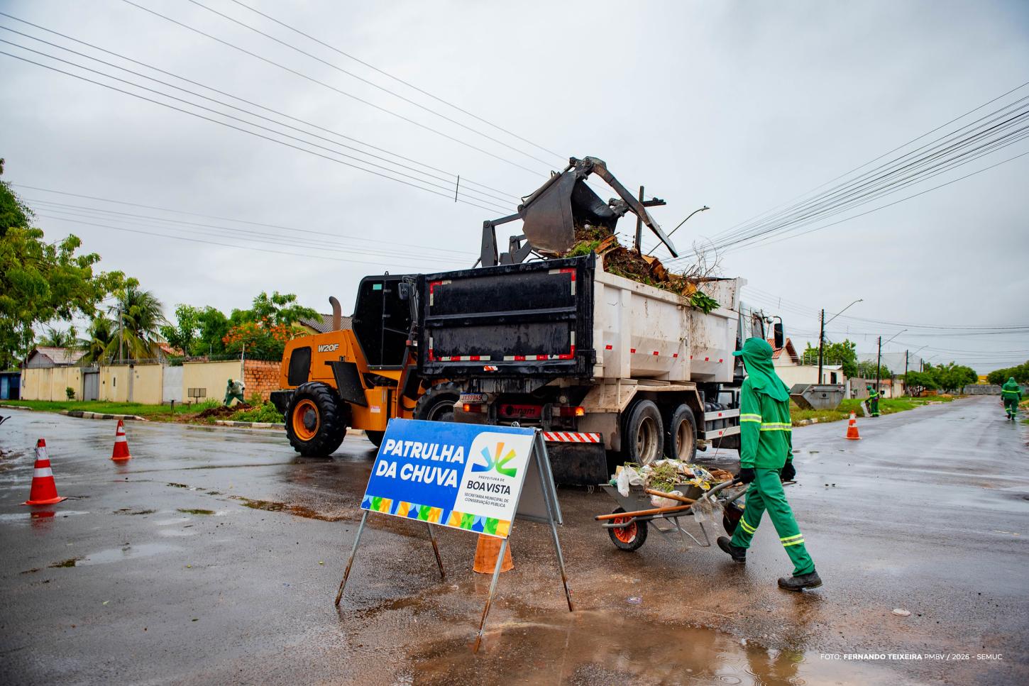 Afim de evitar alagamentos no período chuvoso, Prefeitura de Boa Vista inicia a Patrulha da chuva, com remoção de 700 toneladas de resíduos