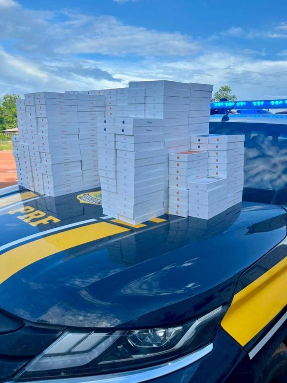 Carga de 426 iPhones avaliada em R$ 5 milhões é apreendida em Roraima