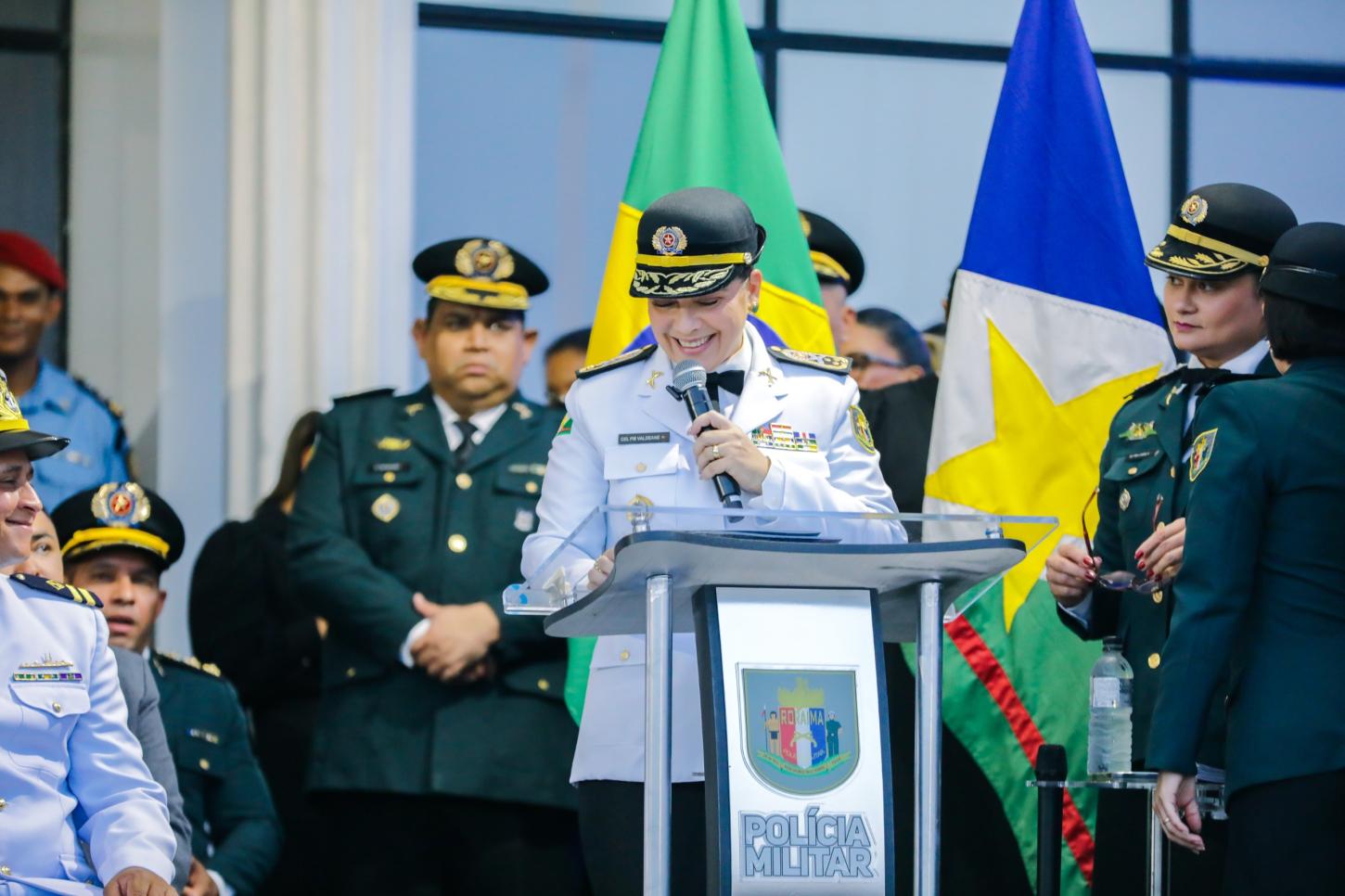 Na posse da primeira comandante da PM de Roraima, governador anuncia concurso com 600 vagas