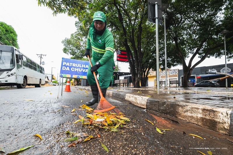 Prefeitura intensifica limpeza urbana durante período chuvoso em Boa Vista