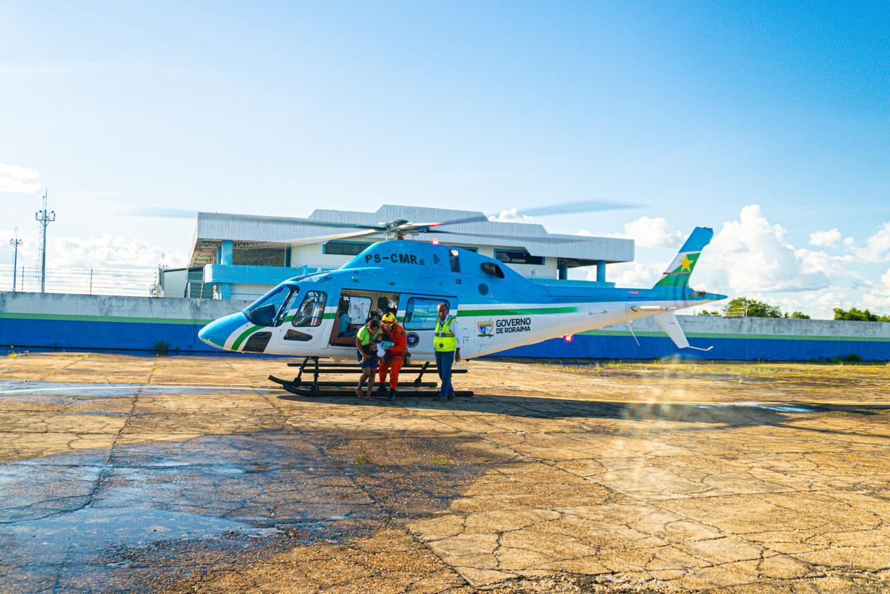 Remoção aeromédica garante transferência de duas crianças indígenas em Uiramutã