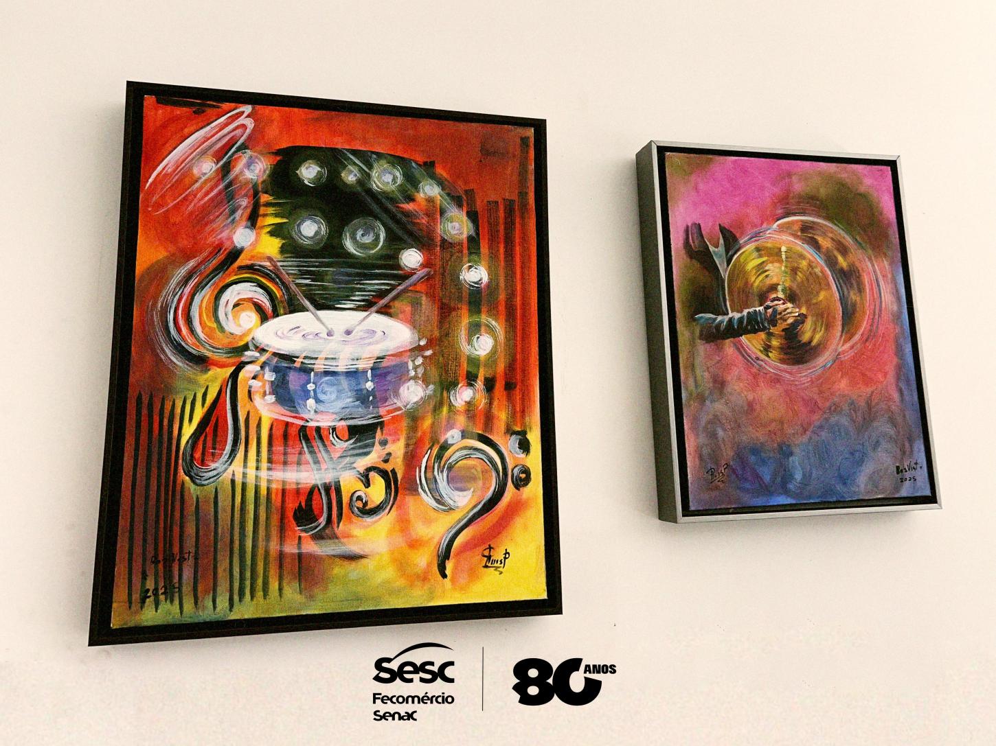 Sesc Roraima promove exposição ‘Metamorphosis Musicalis’ que transforma sensações da música em arte visual