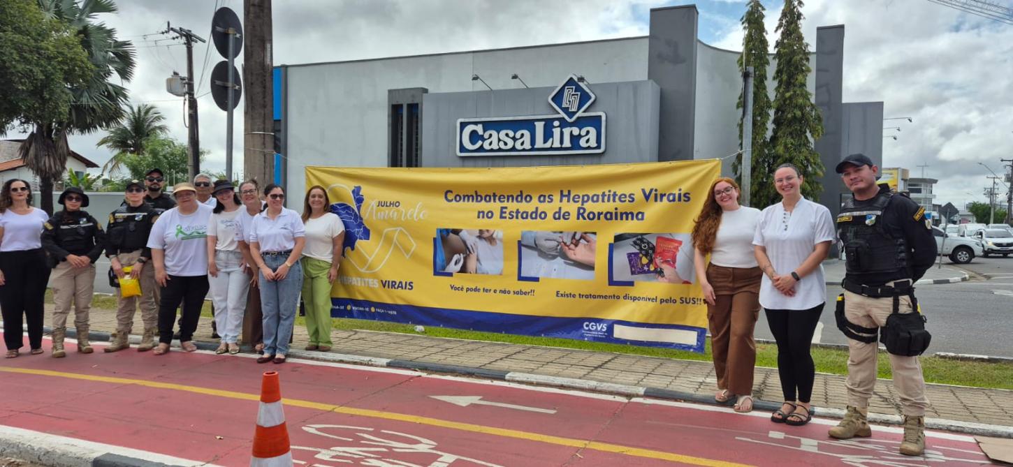 Sesau promove ação de conscientização sobre hepatites virais em Boa Vista