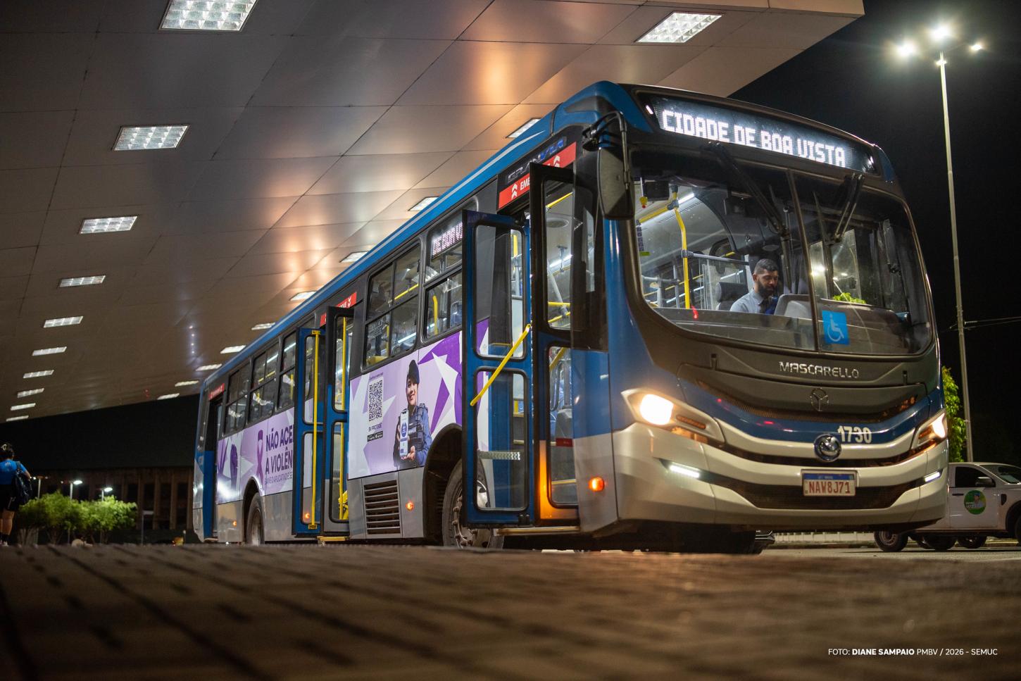 Boa Vista permite que mulheres escolham locais mais seguros para descer do ônibus à noite