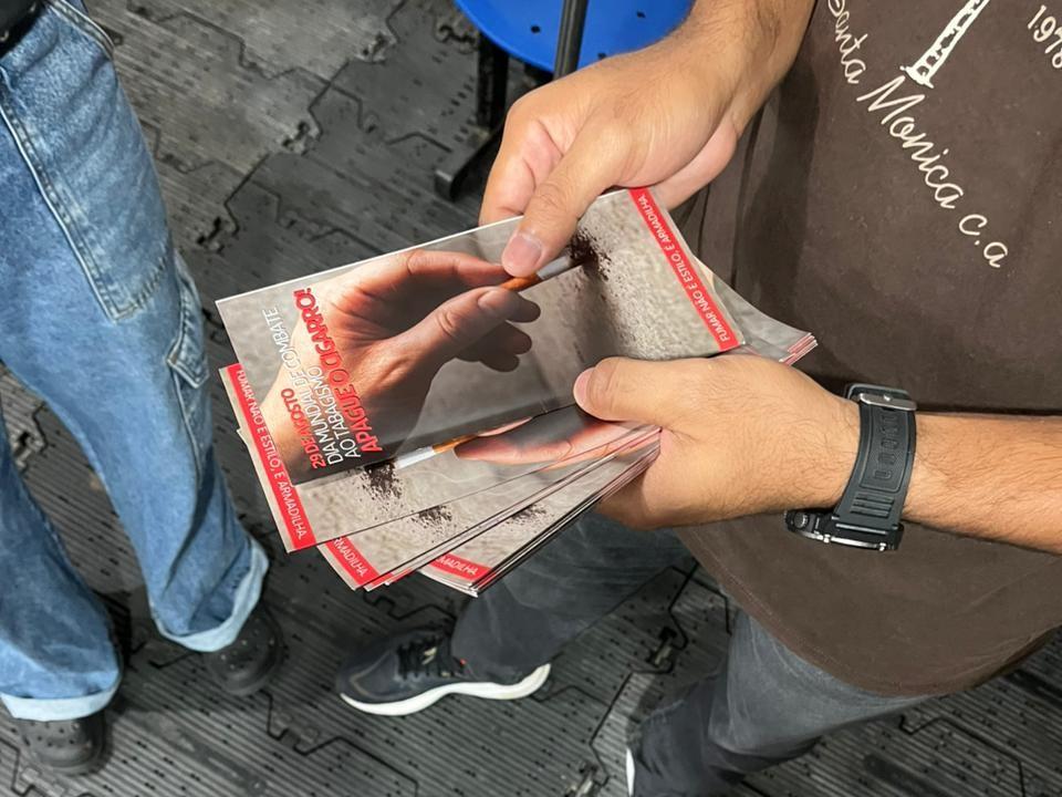 Policlínica Coronel Mota realiza ação de combate ao tabagismo