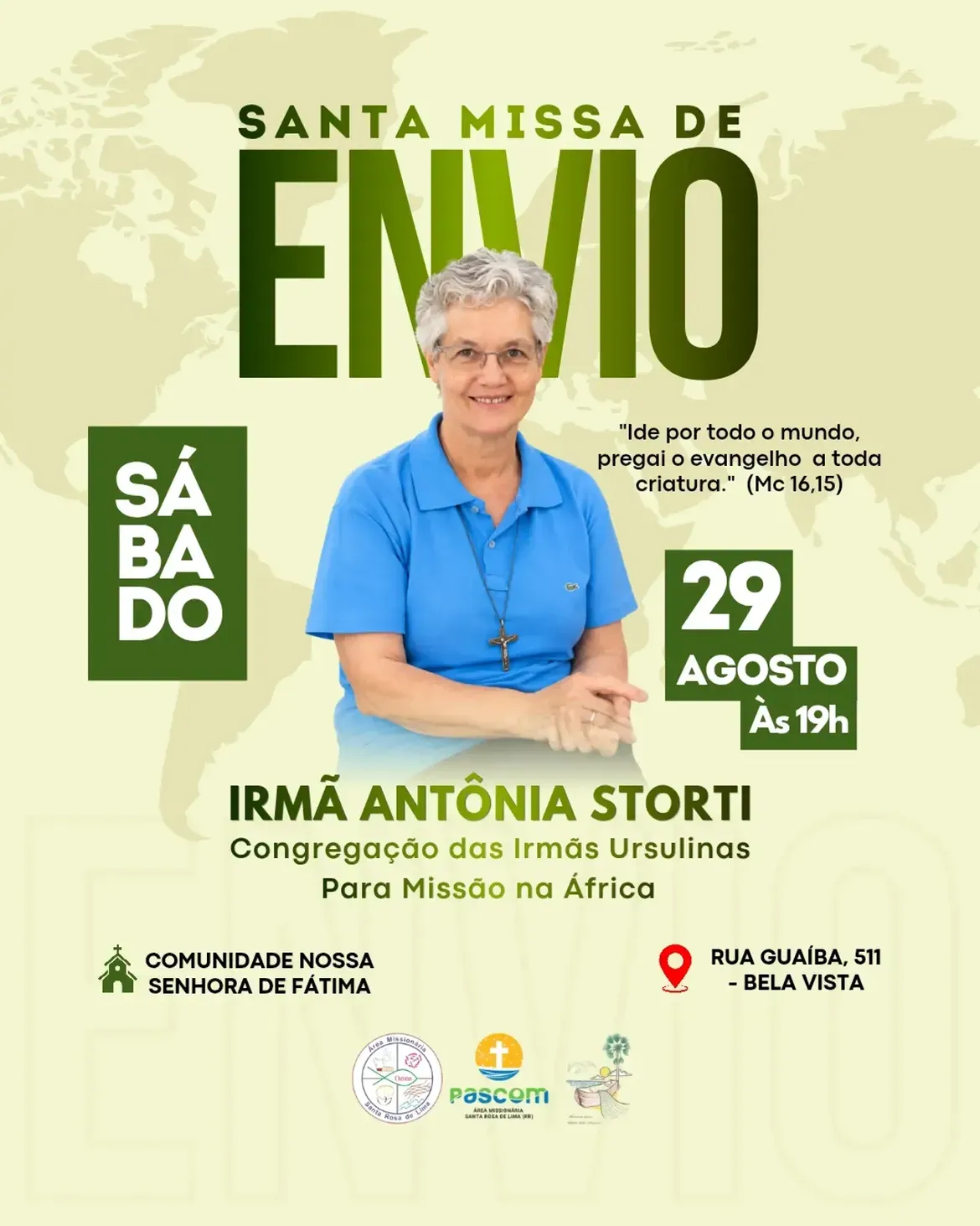 Santa Missa de Envio da Irmã Antônia Storti