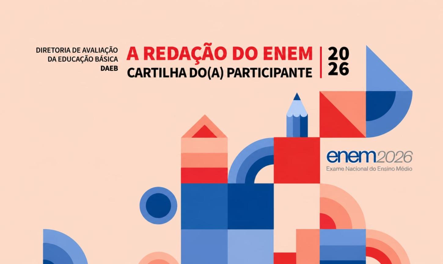 Enem 2026: Inep disponibiliza cartilha com orientações para a prova de redação