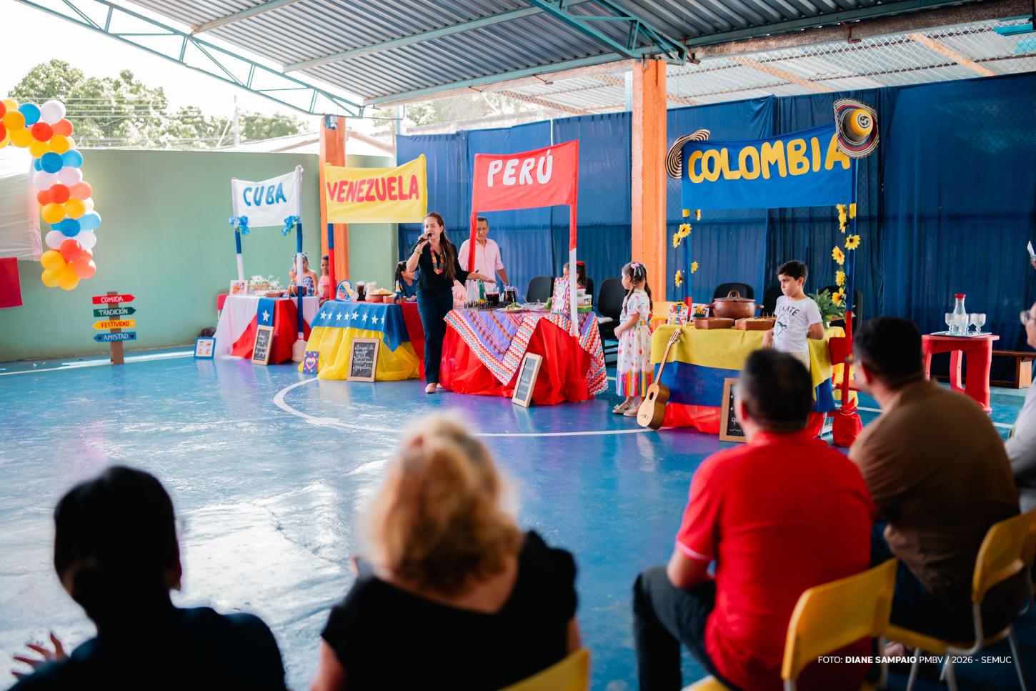 Escola de Boa Vista promove projeto bilíngue sobre culturas latino-americanas