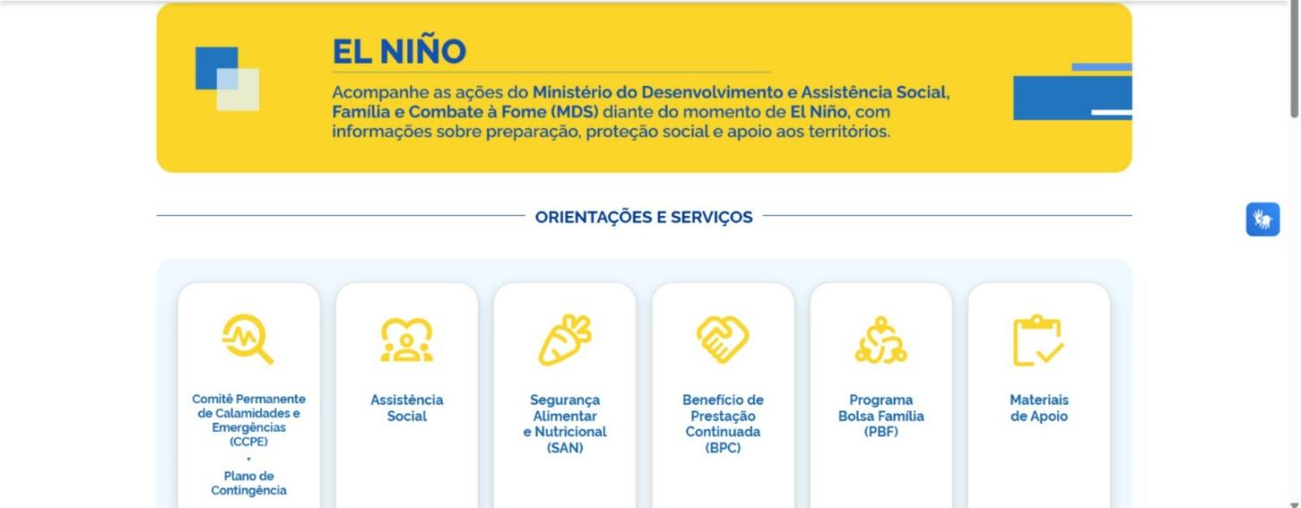 GOVERNO FEDERAL LANÇA PLATAFORMA COM INFORMAÇÕES E AÇÕES DE ENFRENTAMENTO AO EL NIÑO