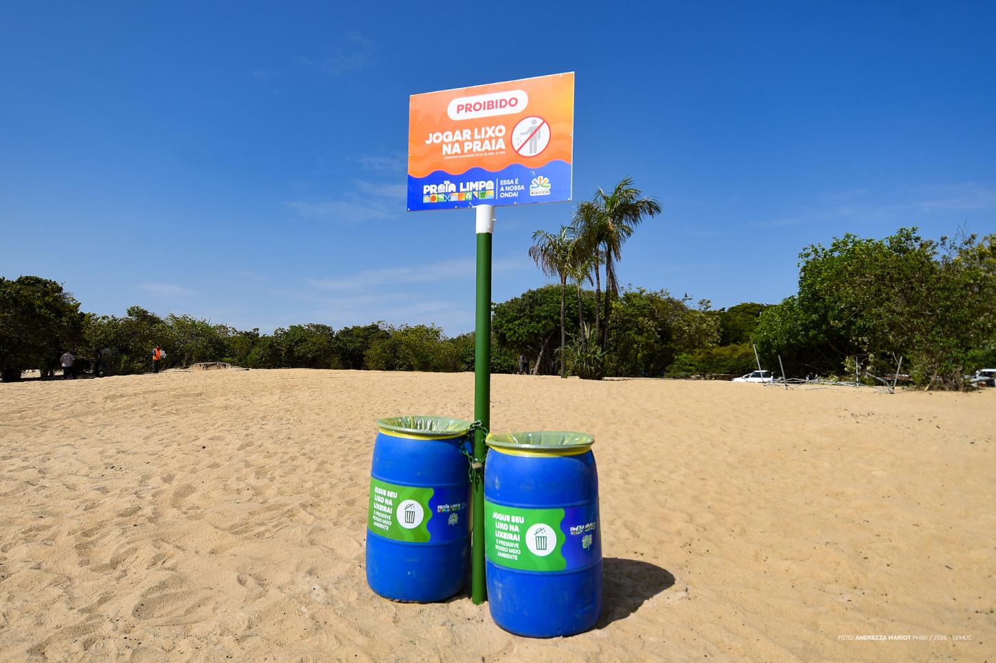 Prefeitura de Boa Vista lança campanha para manter praias limpas durante estiagem