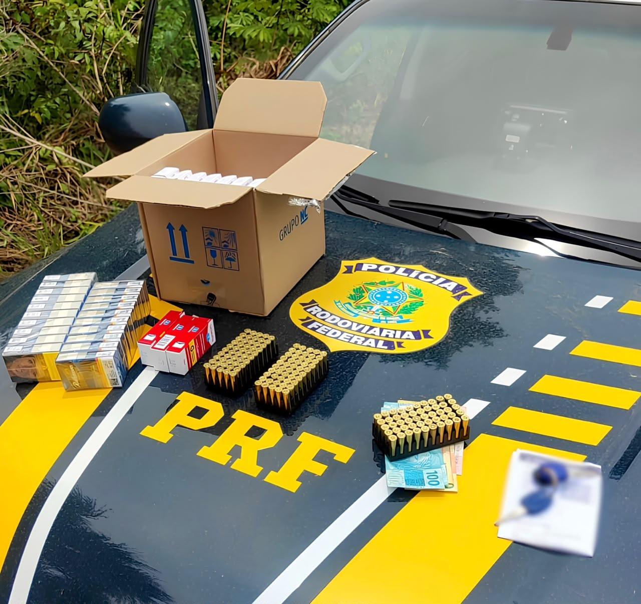 PRF apreende iPhones, munições, cigarros e medicamentos em ações nas rodovias de Roraima