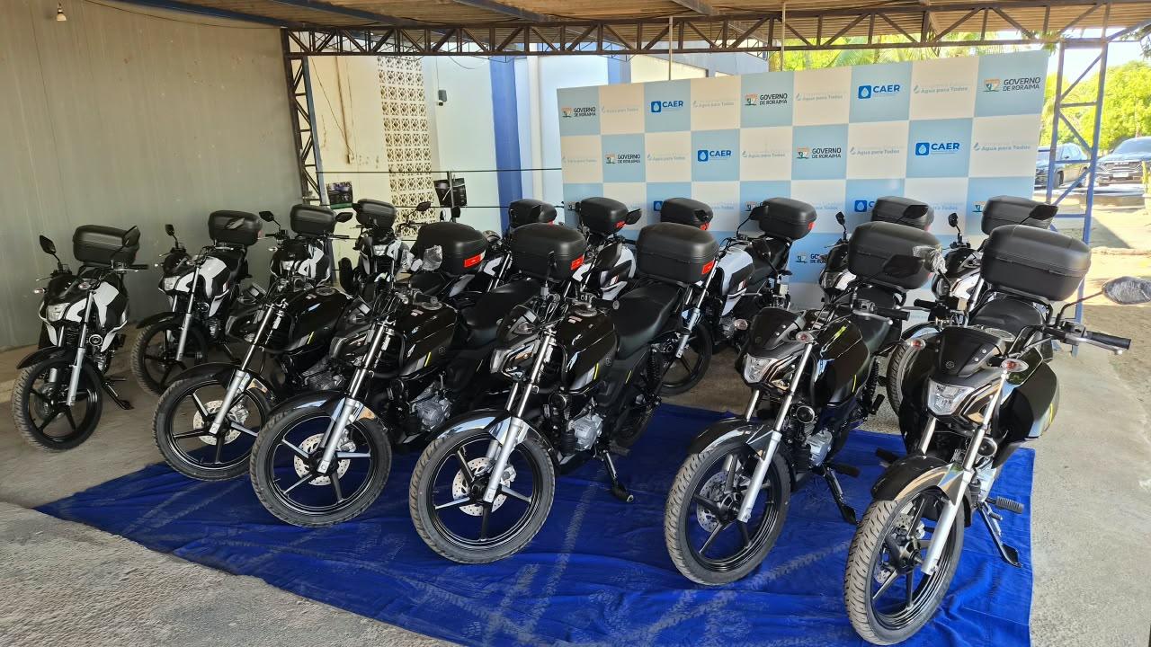 Caer recebe 15 motocicletas para reforçar atendimento nos bairros de Boa Vista