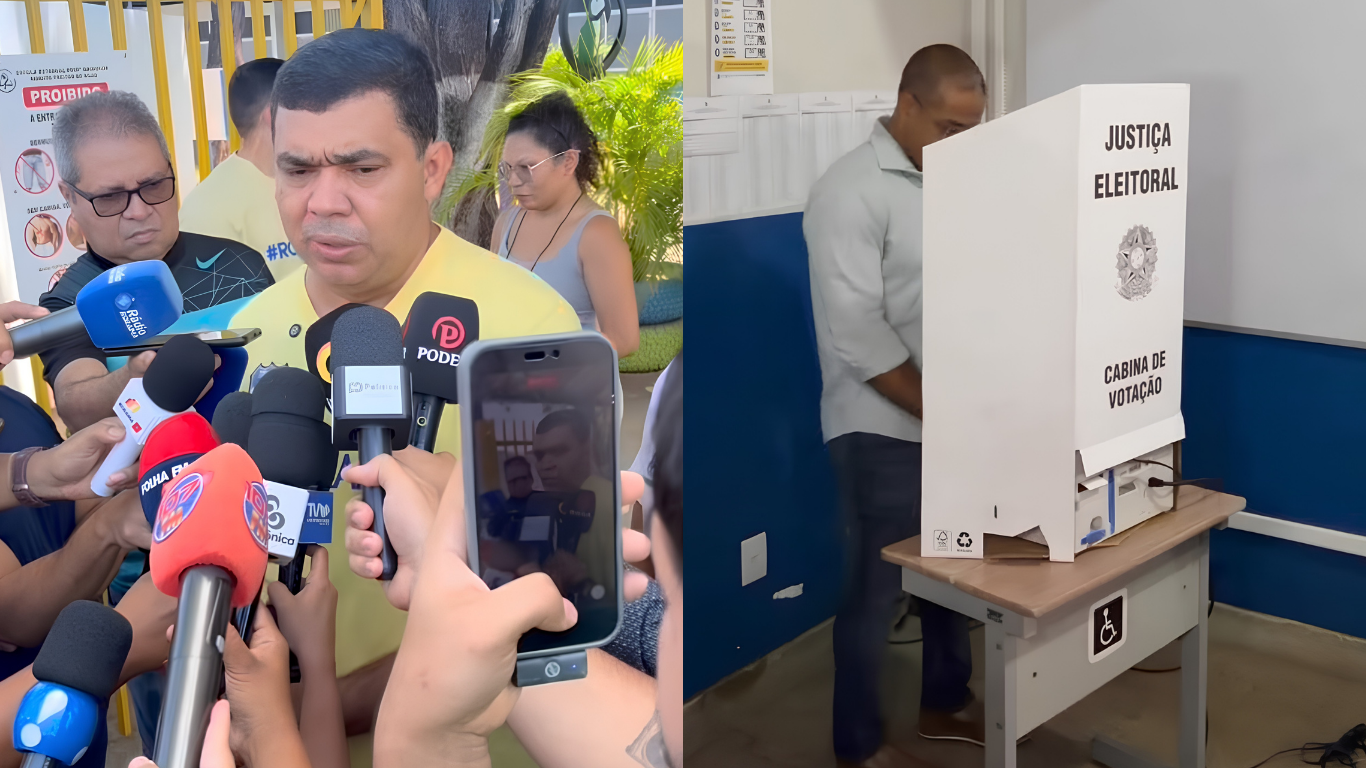 Dois candidatos ao Governo de Roraima votam no primeiro turno das Eleições 2026